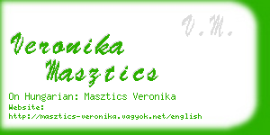 veronika masztics business card